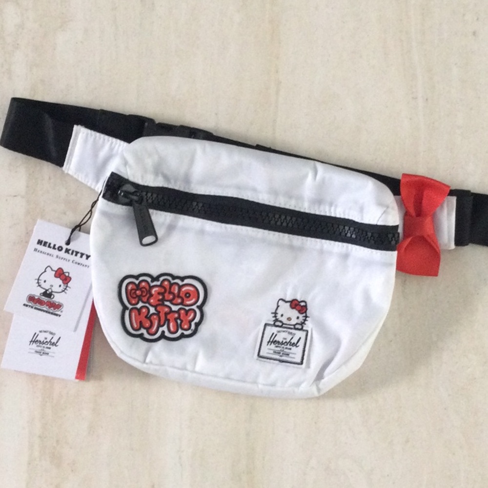 Herschel Hello Kitty Bag 45th Anniversary Fanny Pack Sanrio Waist Hip Belt New - Picture 16 of 16